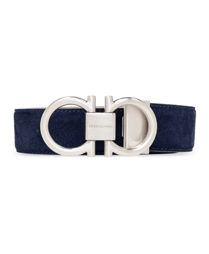 

Кожаный ремень Salvatore Ferragamo, синий