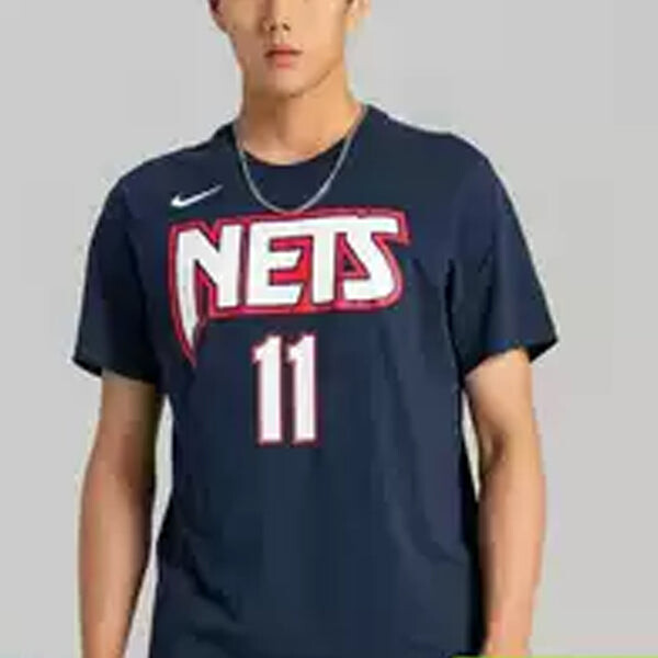 Футболка Nike NBA Brooklyn Nets Durant No. 7 T-Shirt 'Navy White Red', мультиколор — фото 3