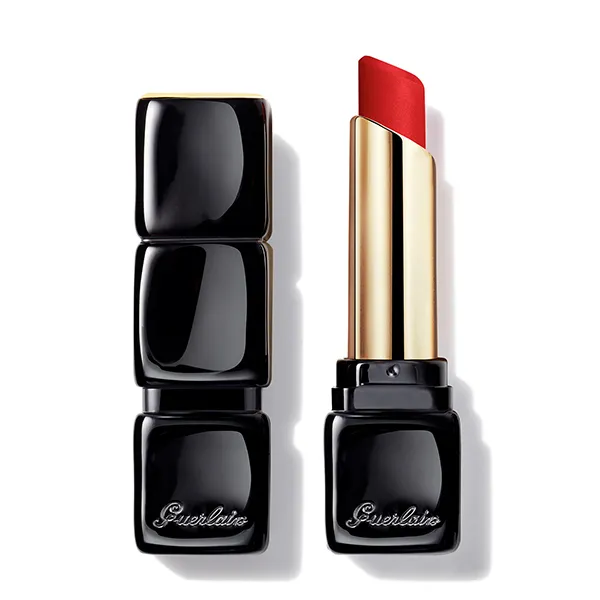 

Сияющая матовая помада Kisskiss Tender Matte Guerlain, цвет wanted red