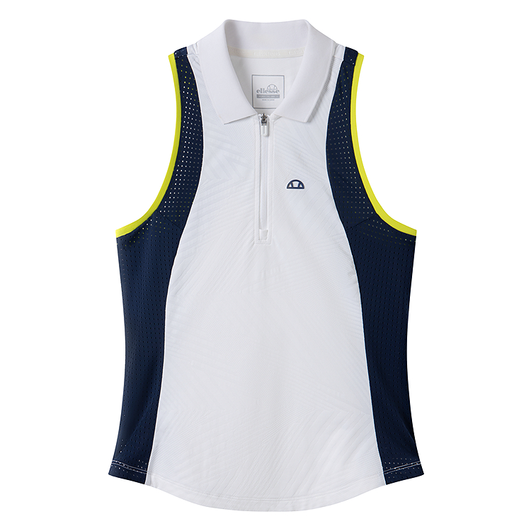 

Футболка-поло женская с воротником-поло, тонкая, прямого кроя Ellesse, темно-синий