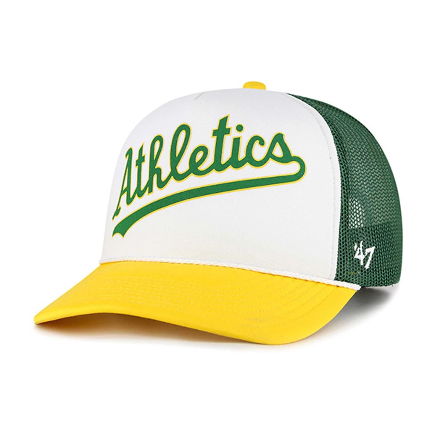 

Мужская белая кепка '47 Oakland Athletics из пеноматериала с надписью Trucker Snapback