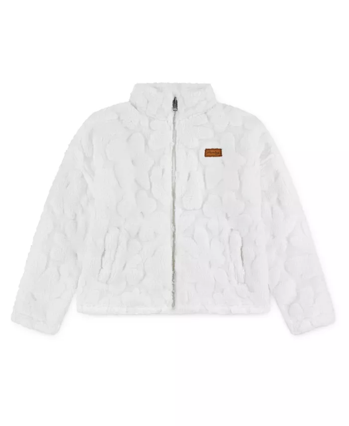 

Толстовка Big Girls Solid Sherpa с застежкой-молнией во всю длину Hurley, белый