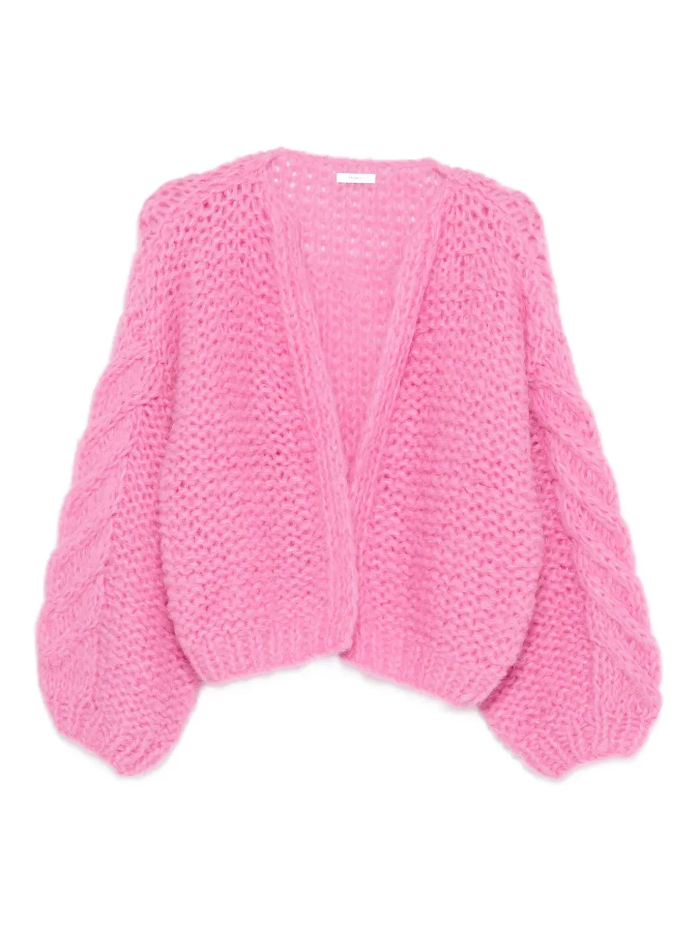 

Кардиган фактурной вязки с объемными рукавами Maiami, розовый