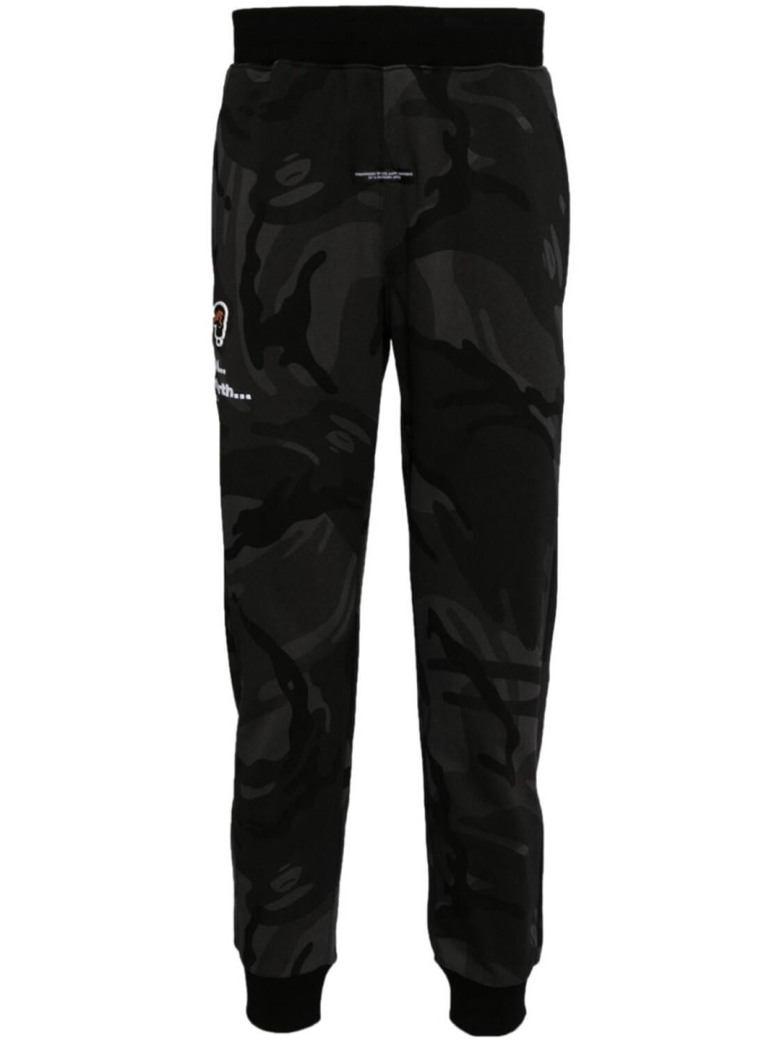 

AAPE BY *A BATHING APE спортивные брюки с вышитым логотипом, черный