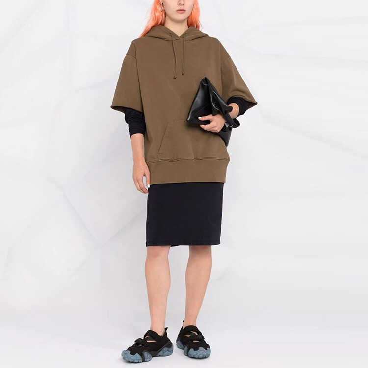 Платье Mm6 Maison Margiela с длинными рукавами, коричневый — фото 2