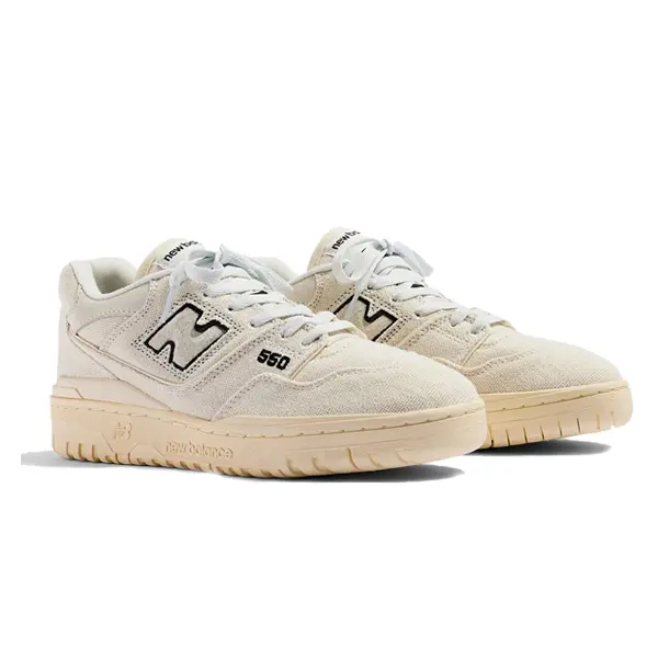 Кроссовки New Balance 550 'Rattan Sea Salt', цвет sea salt/black — фото 2