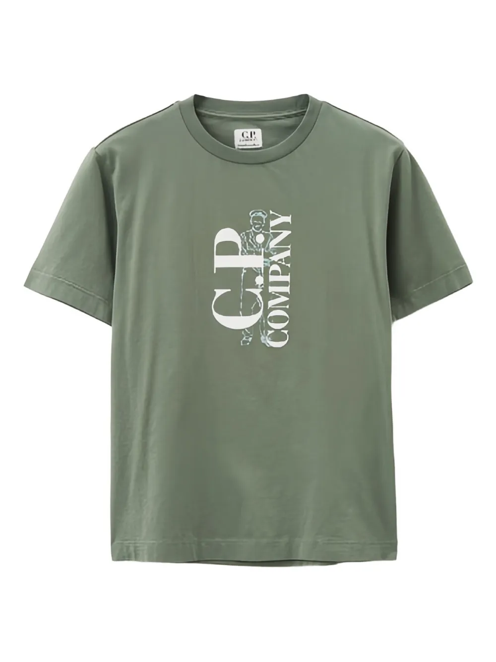 

Футболка с логотипом C.P. Company Kids, зеленый