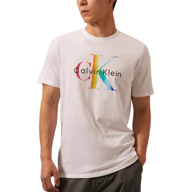 

Футболка Rainbow Series для мужчин Moon White Calvin Klein, белый