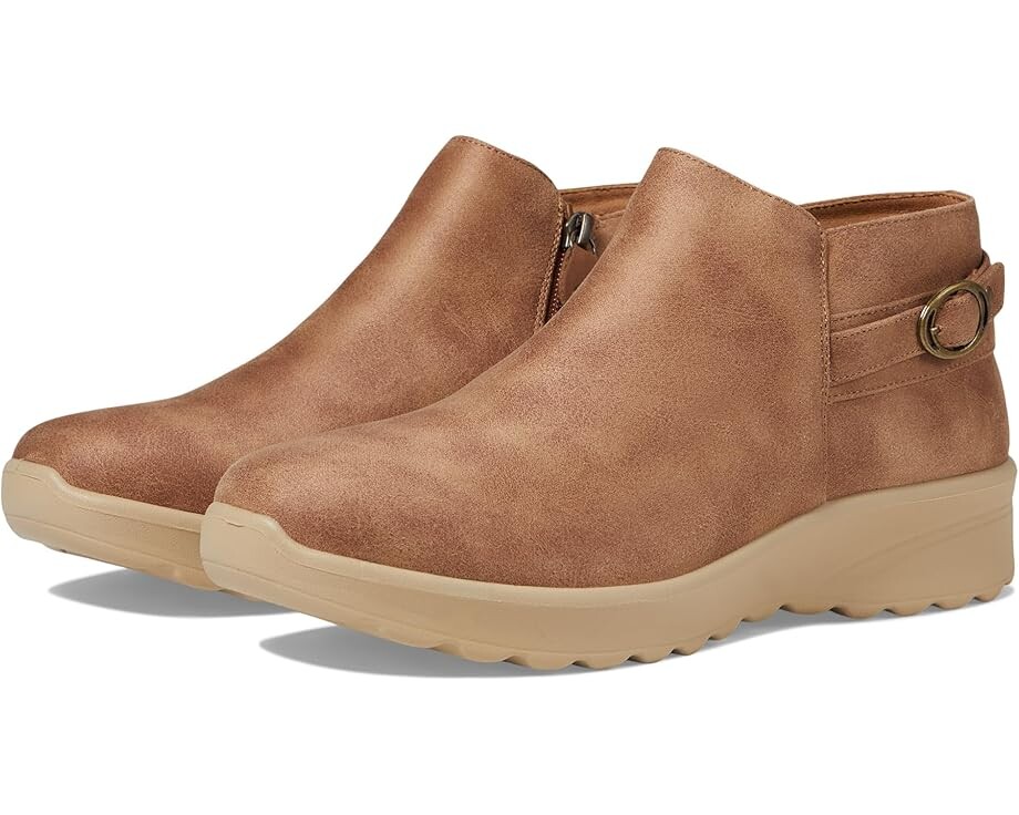 Ботинки женские SKECHERS Lovely Vibe на молнии, коричневый