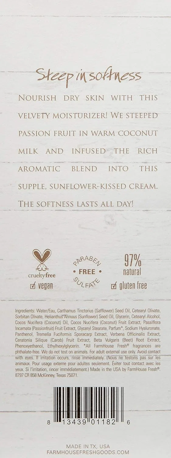 Лосьон для тела Maypop Steeped Milk Lotion Passion Fruit, FarmHouse Fresh, 8 fl. oz — фото 3