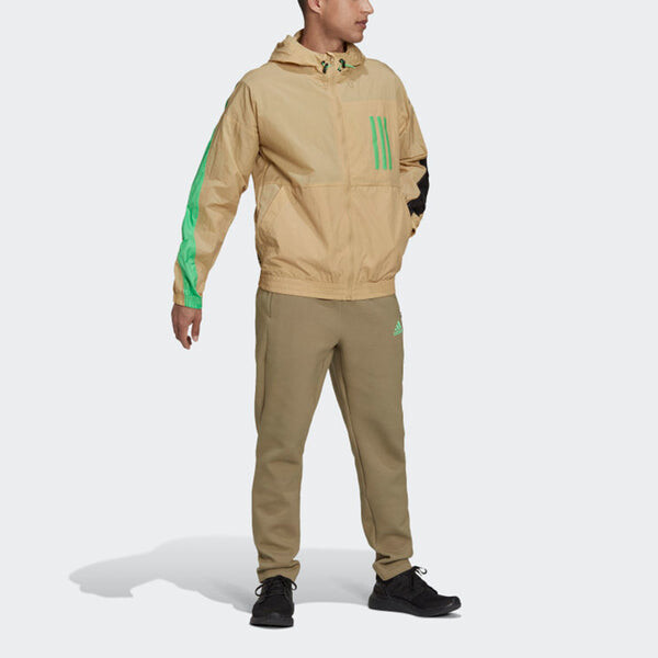 Куртка adidas M Wnd Mother Sports Stylish Hooded Jacket Khaki, мультиколор — фото 2