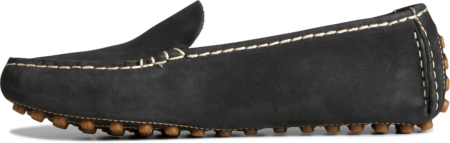 Мокасины женские Sperry Port Driving Moc, Black Leather