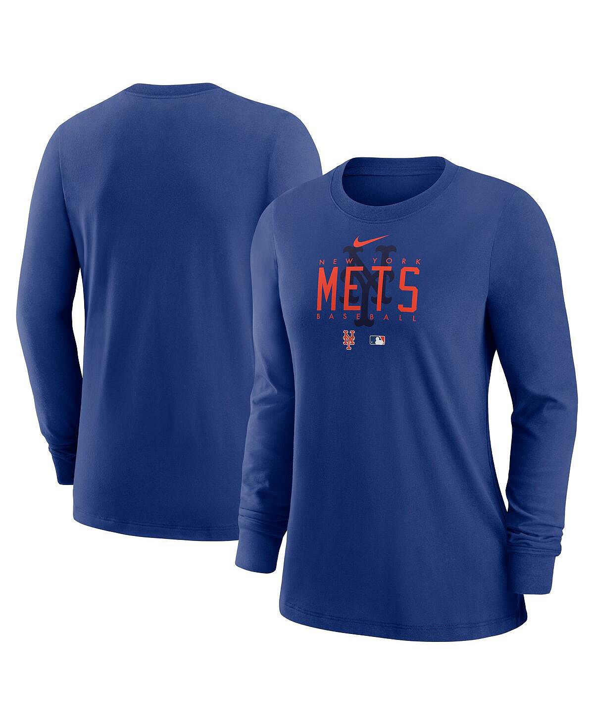 

Женская футболка с длинным рукавом Royal New York Mets Authentic Collection Legend Performance Nike