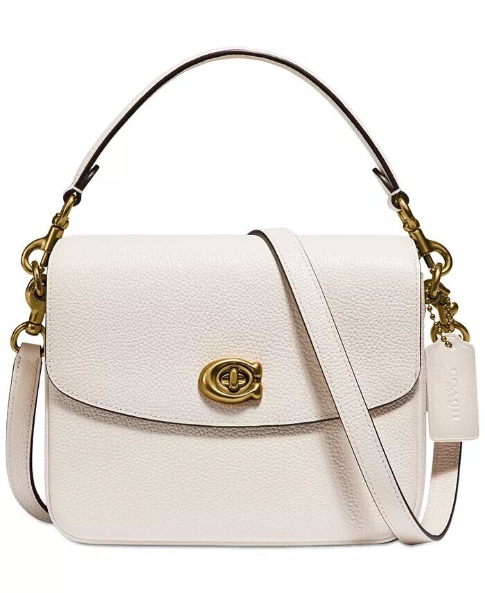

Сумка-кроссбоди Cassie 19 из полированной шагреневой кожи COACH, черный