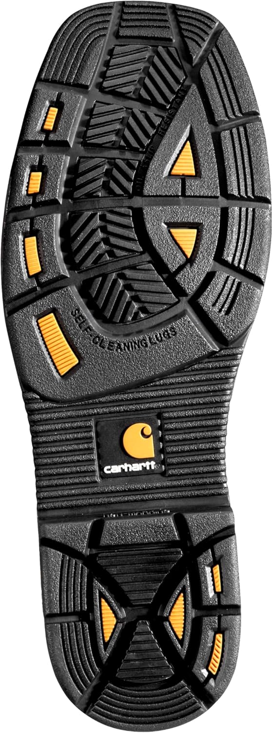 Carhartt мужские рабочие ботинки с защитным носком Wellington Square, 11 дюймов, кожа, CMP1258, Brown/Dark Brown Leather — фото 2