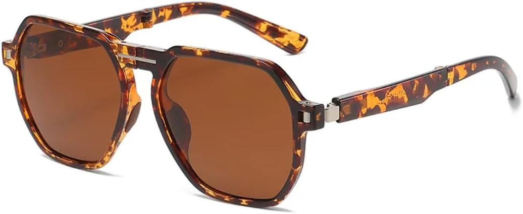 

Солнцезащитные очки с защитой от УФ-излучения UV400 | Панковские яркие линзы | для женщин и мужчин, для занятий спортом на открытом воздухе и вождения DSVIGF, Leopard Tea