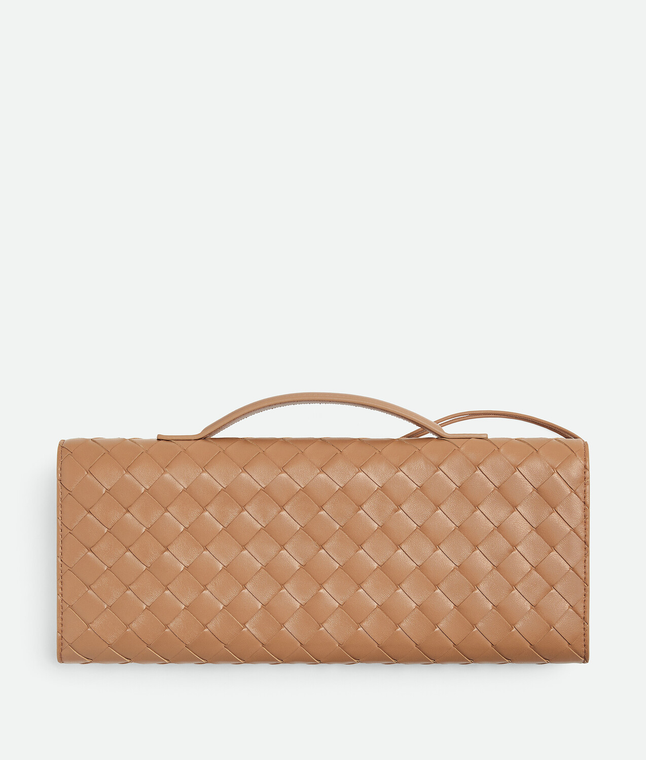 Andiamo clutch BOTTEGA VENETA, светло-коричневый — фото 3