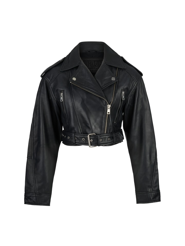 

Trueprodigy Розовая кожаная куртка черного цвета