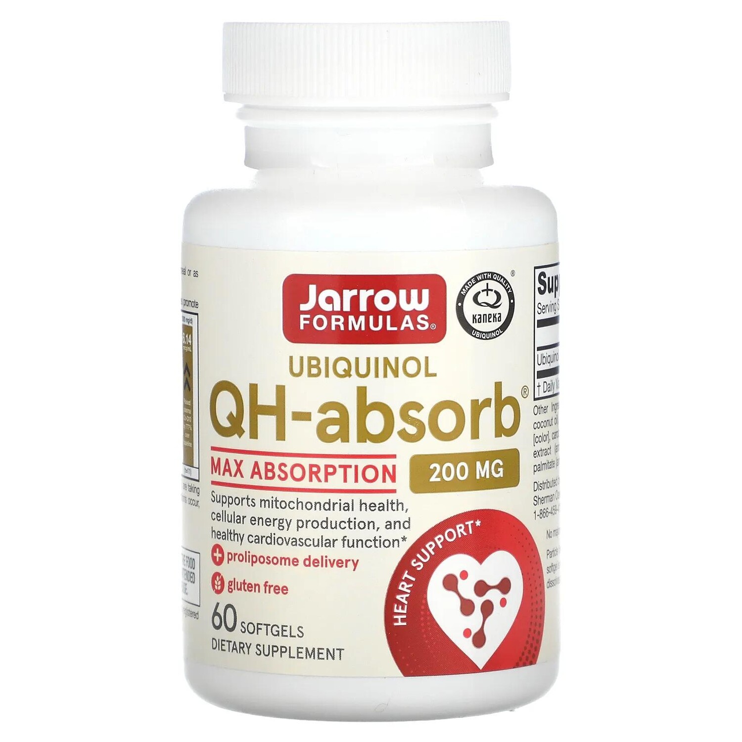 

Jarrow Formulas Убихинол QH-Absorb 200 мг 60 мягких гелевых капсул