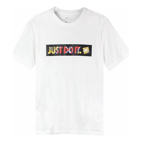 

Футболка just do it athleisure casual sports short sleeve white Nike, белый