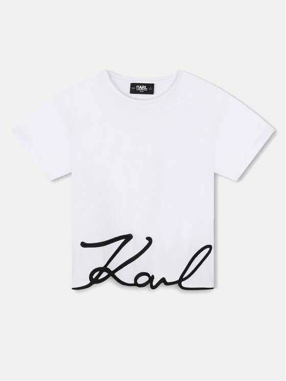 

Футболка стандартного кроя Karl Lagerfeld Kids, белый