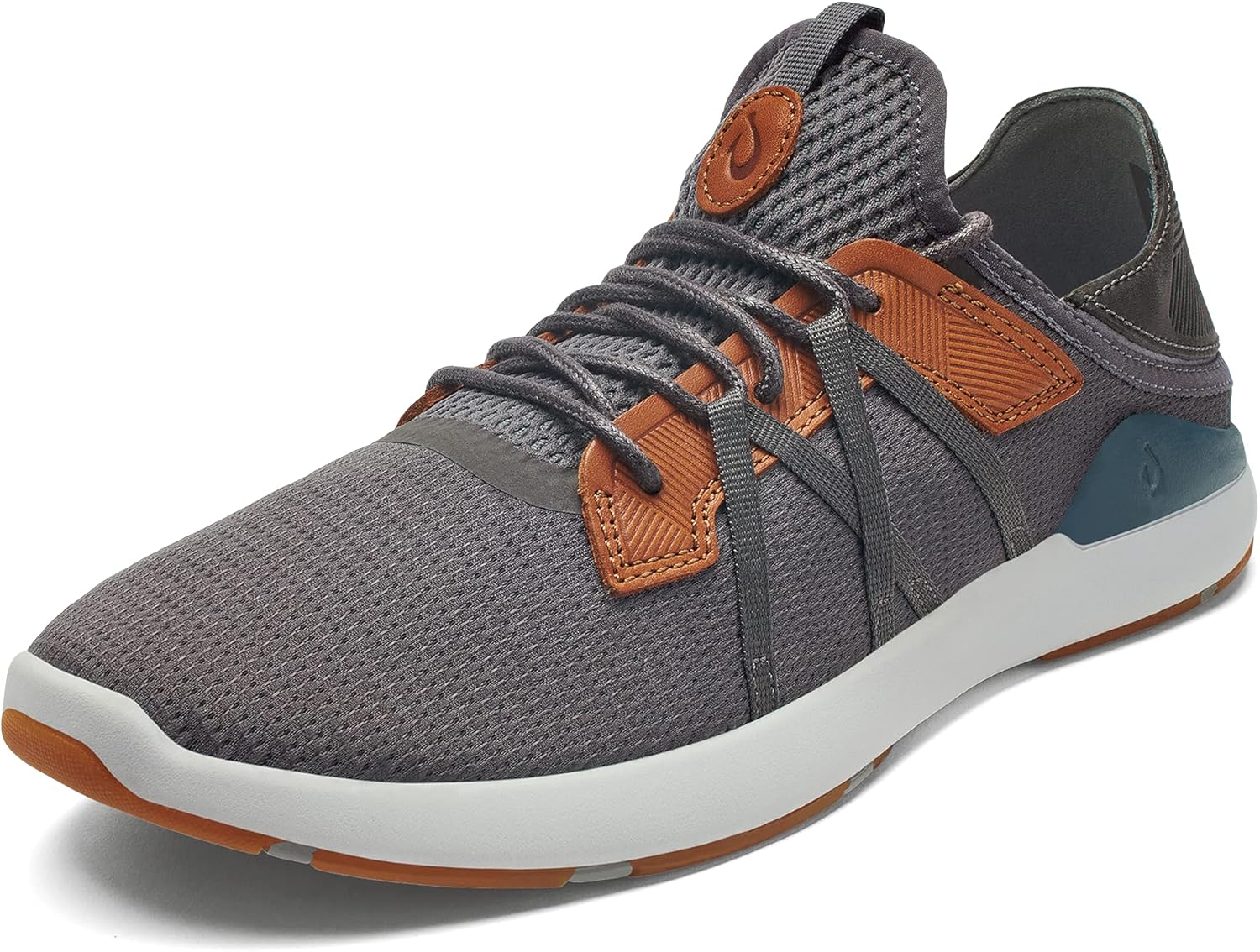 

Мужские повседневные спортивные кроссовки OLUKAI Mio Li, и стильные, дышащая и комфортная сетка, амортизированная поддержка свода стопы и надежная посадка, Pavement/Vintage Indigo