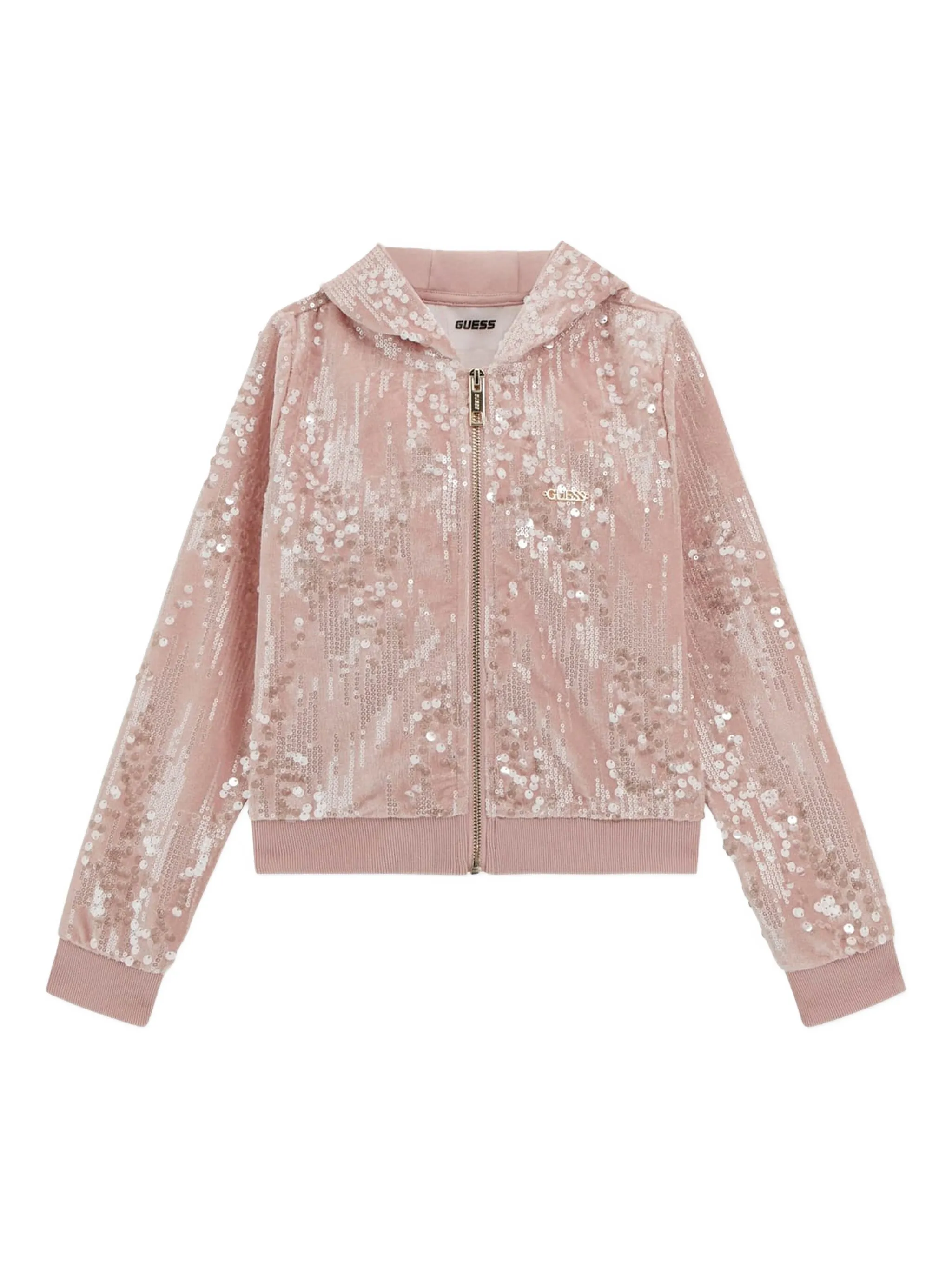 

Худи с пайетками Guess Kids, розовый