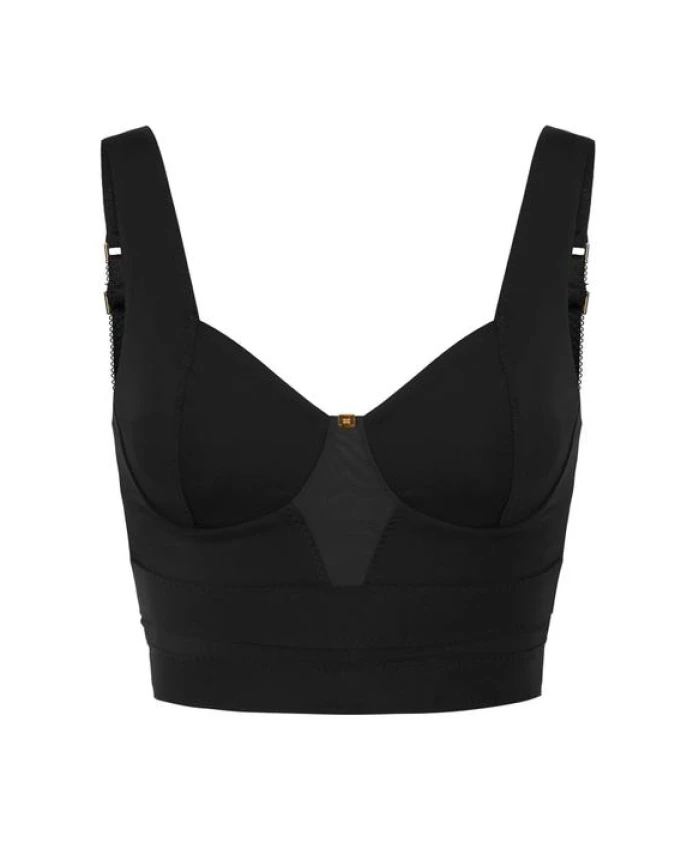 

Топ изготовлен из двухсторонней эластичной ткани. Elisabetta Franchi, черный