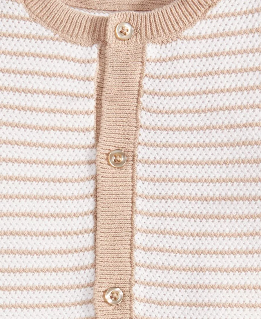 Детский комбинезон Everyday Baby Essentials из полосатого трикотажа из хлопка для мальчиков First Impressions — фото 3