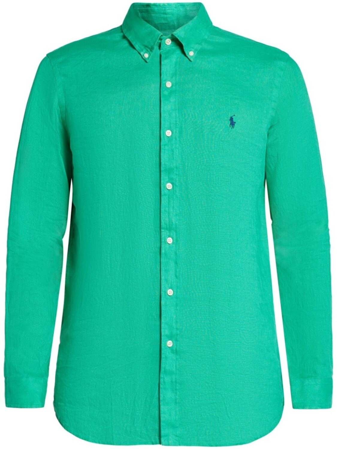 

Polo Ralph Lauren льняная рубашка с логотипом Polo Pony, зеленый