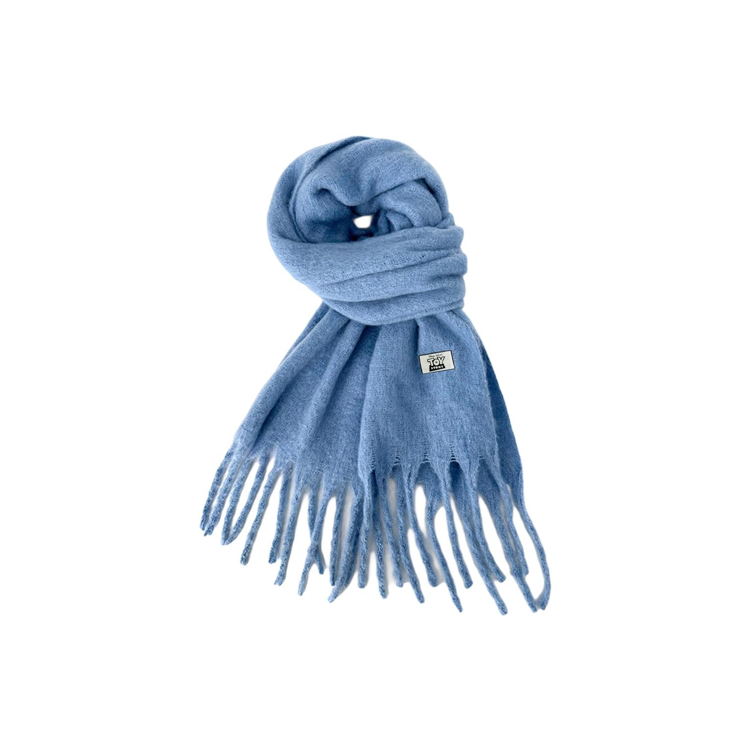 

Disney Полиэстеровый вязаный шарф унисекс белый, Light Blue