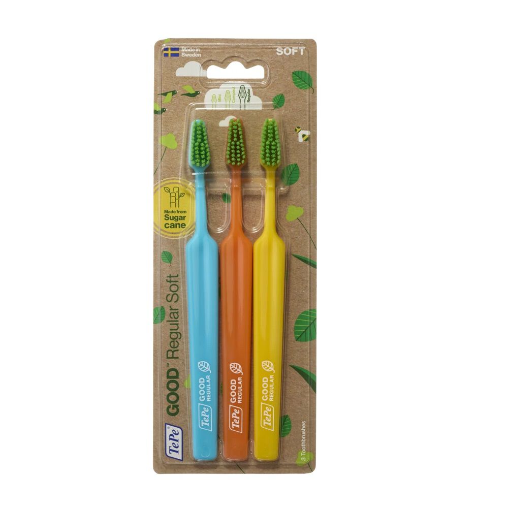 

Набор мягких зубных щеток Tepe Good Regular Toothbrush, 3 шт/1 упаковка