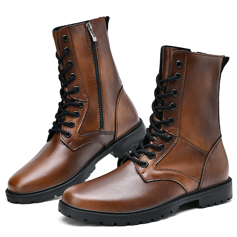 Bull Thunder Высокие ботинки Martin унисекс черные утепленные, цвет Black Insulated Shoes — фото 3