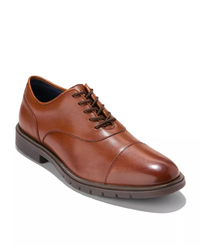 

Мужские оксфорды Grand Flex Dress Cap на шнуровке Cole Haan, коричневый