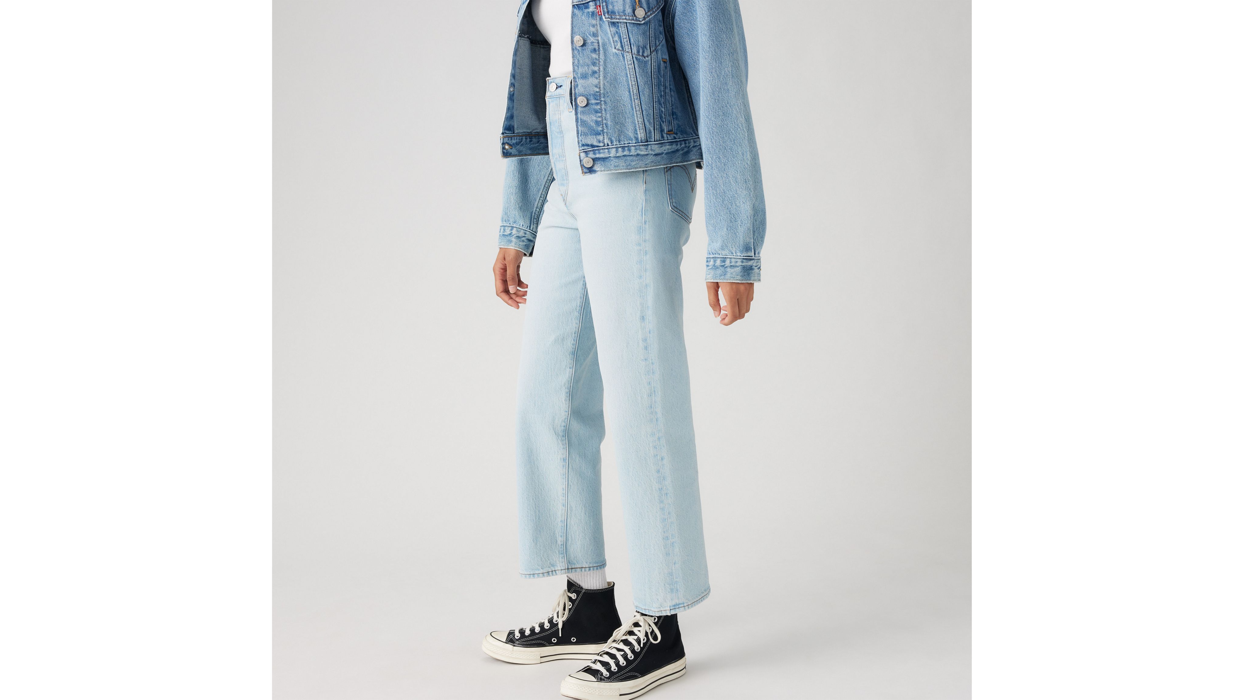 

Джинсы женские Ribcage Straight Ankle Levi's, цвет Wow Me Over - Light Wash