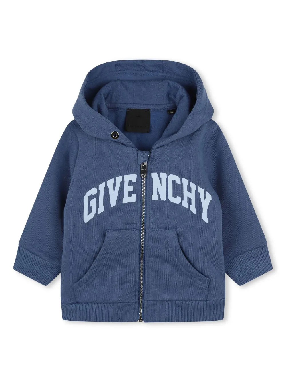 

Худи на молнии с логотипом Givenchy Kids, синий