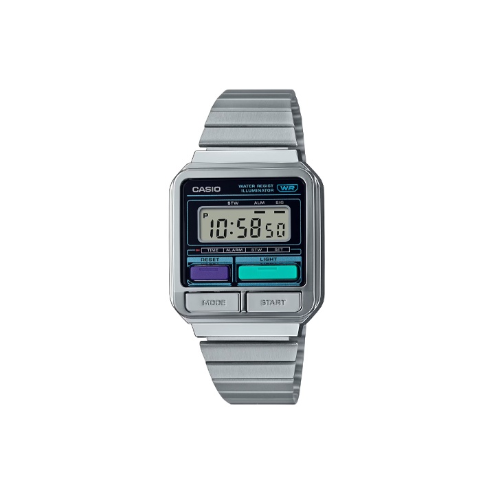 

CASIO Часы Unisex VINTAGE Series Gray Watch A120WE-1A, Gray Dial