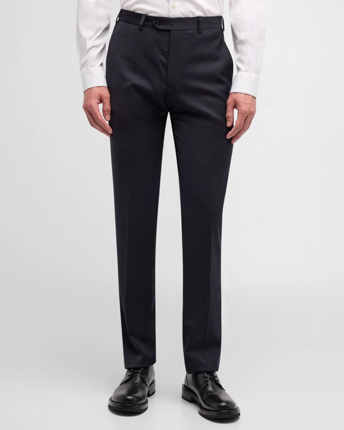 

Базовые шерстяные брюки без каблука Emporio Armani, цвет Navy