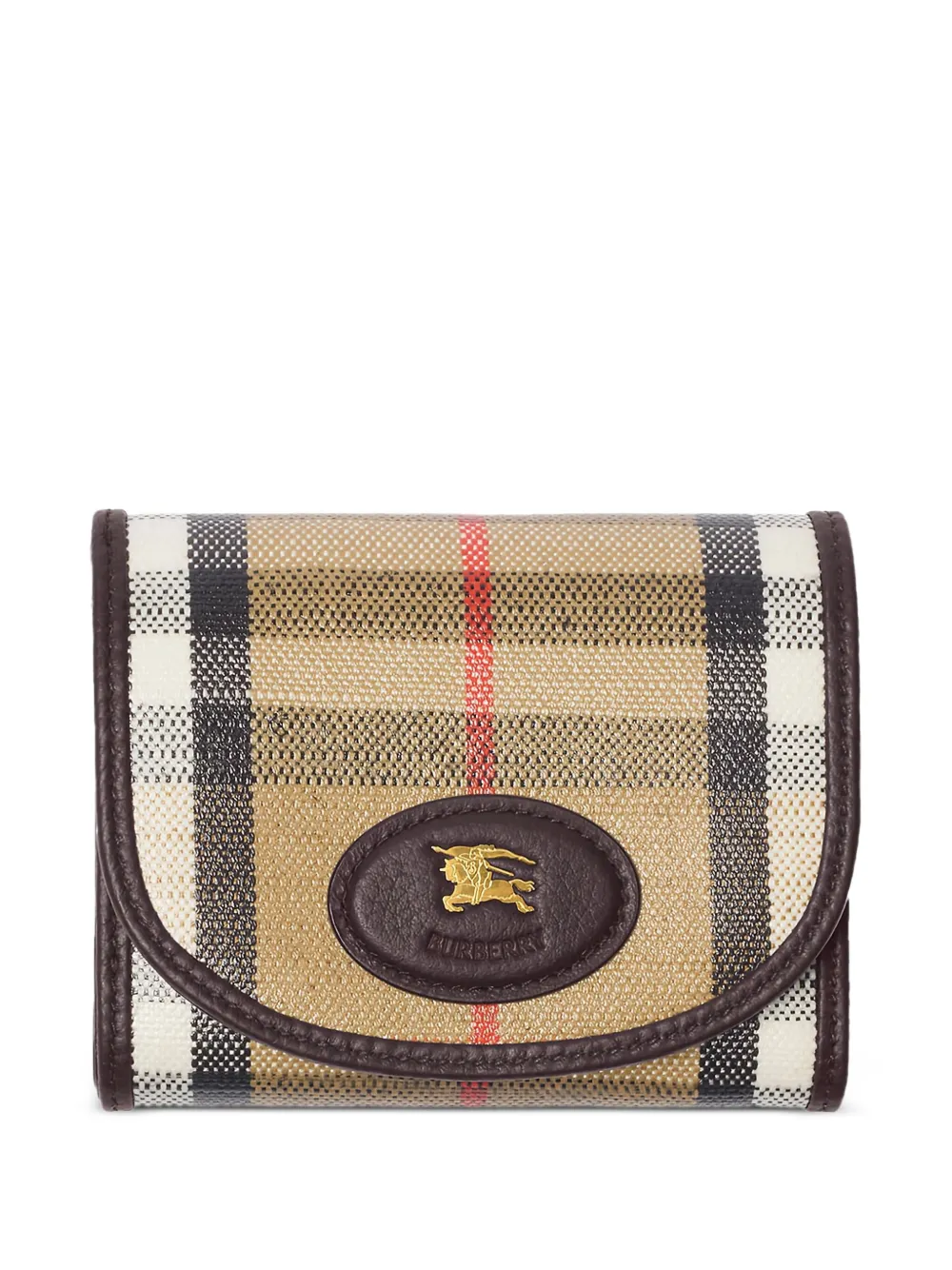 

Кошелек в клетку BURBERRY, нейтральный