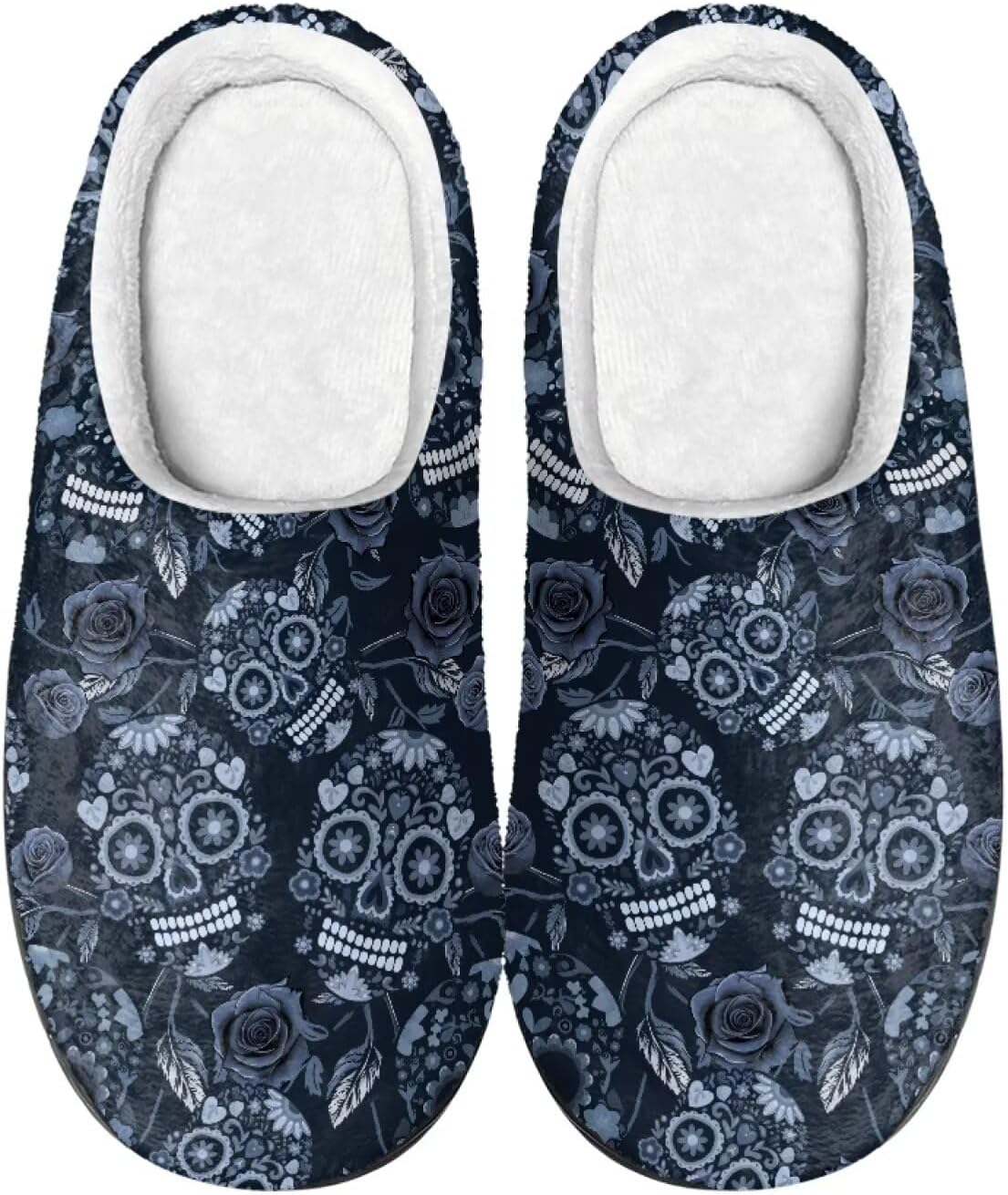 

Милые мультяшные фланелевые тапочки Howilath унисекс, теплые и дышащие хлопковые тапочки с противоскользящей подошвой, синий