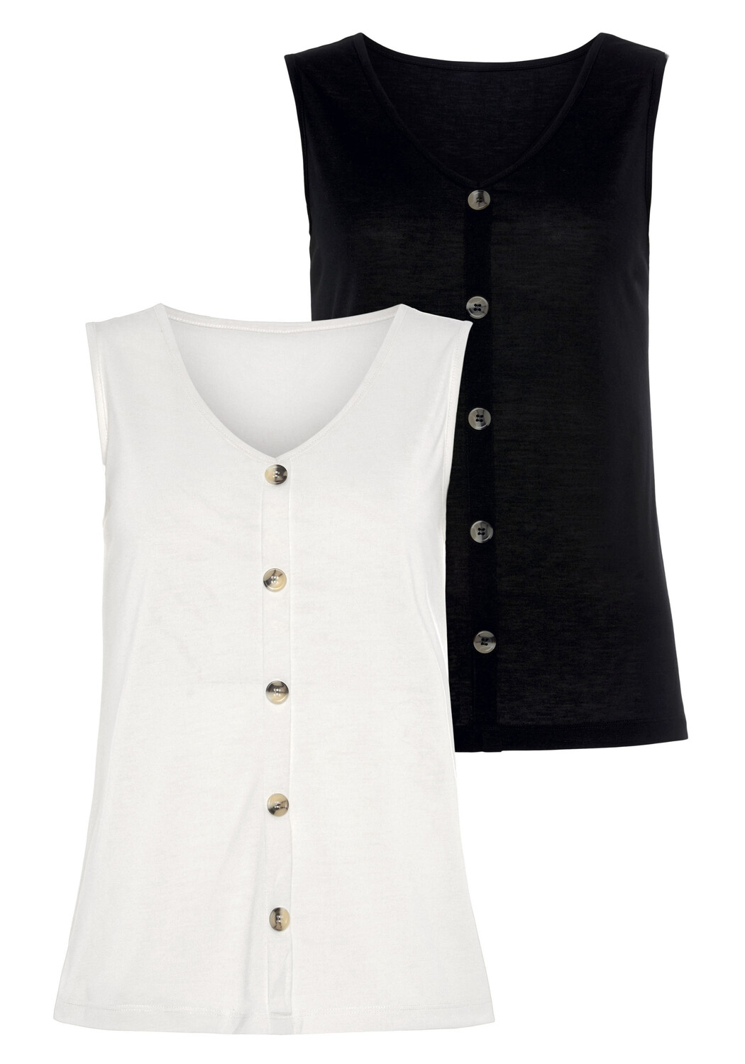 

Топ LASCANA Shirt, кремовый