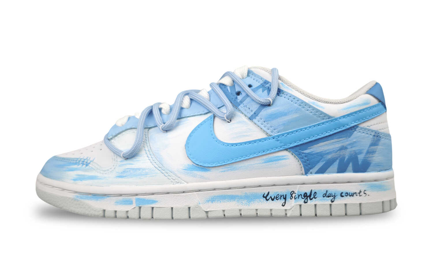 

Кроссовки Nike Dunk Skateboarding Shoes Men Low-top White/blue, голубой, Синий, Кроссовки Nike Dunk Skateboarding Shoes Men Low-top White/blue, голубой