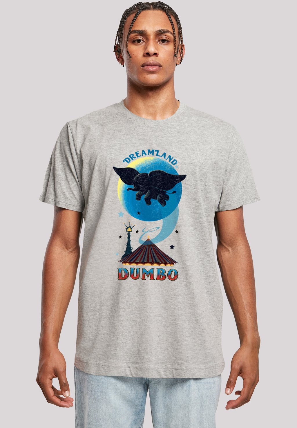 

Футболка с принтом DISNEY DUMBO DREAMLAND F4NT4STIC, серый