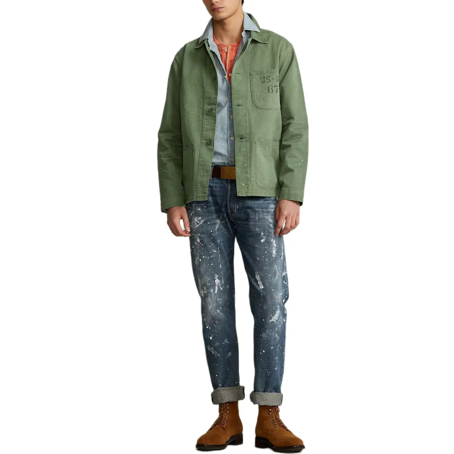 Polo Ralph Lauren Куртка армейского зеленого цвета, Army Green — фото 4