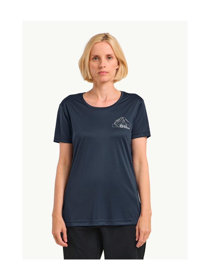 

Футболка синего цвета Jack Wolfskin