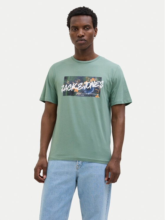 

Футболка стандартного кроя Hawaii 12269324 Jack&Jones, зеленый