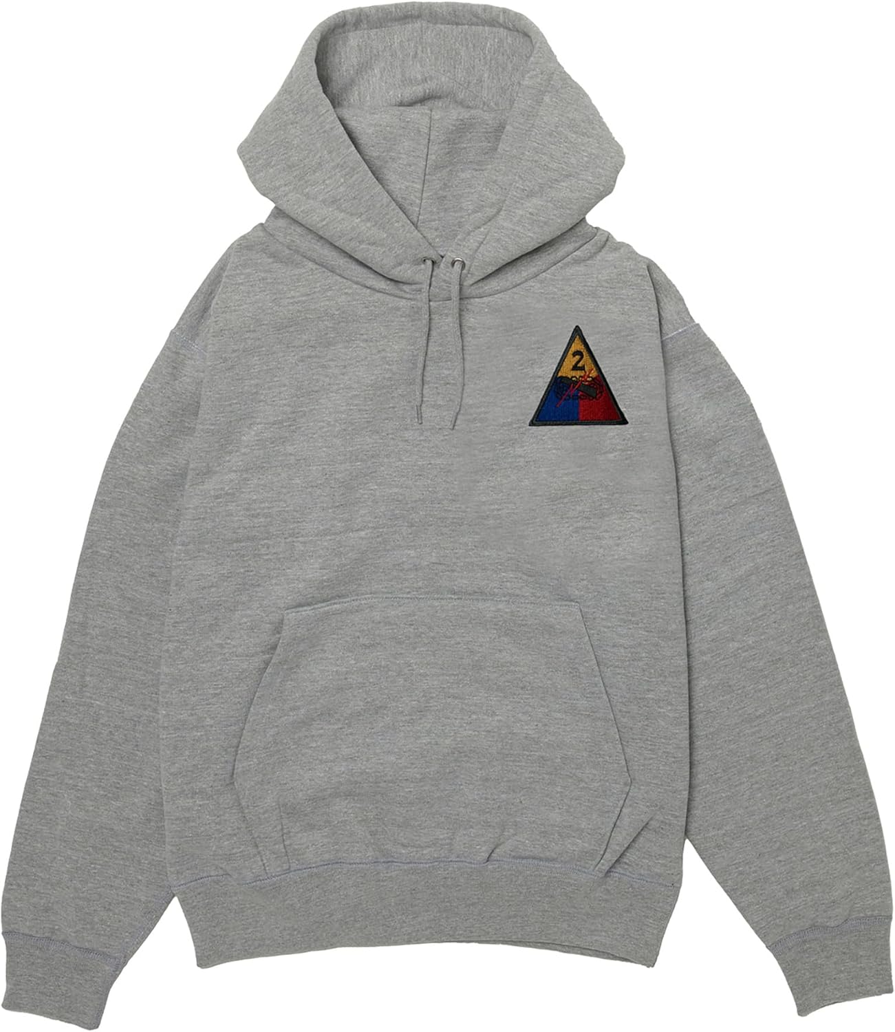 

Толстовка с капюшоном в стиле F, нашивка с гербом армии США, на флисовой подкладке, без капюшона, светло-серый меланж F-Style