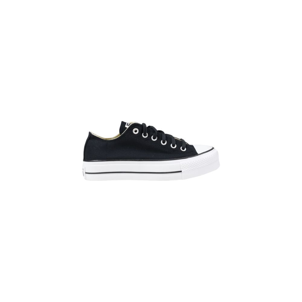 

Черные хлопковые кроссовки Converse