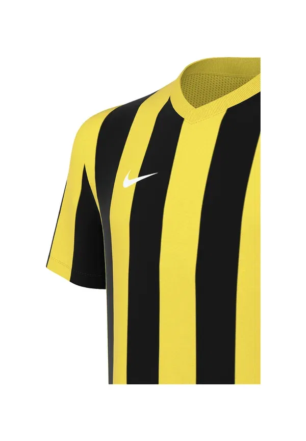 Футболка Nike Performance Division V Striped Fussball Teamsport Sports, желто-черная — фото 3