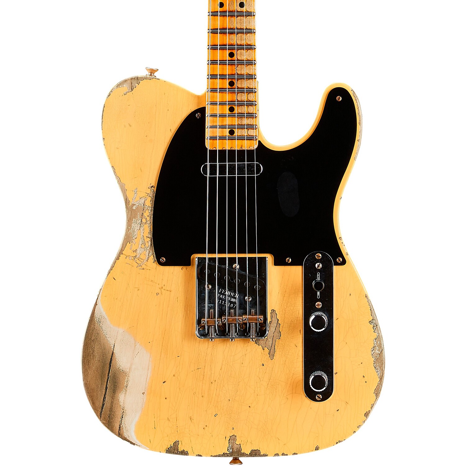 

Электрогитара Fender Custom Shop ограниченной серии Telecaster Heavy Relic 1951 года, Aged Nocaster Blonde